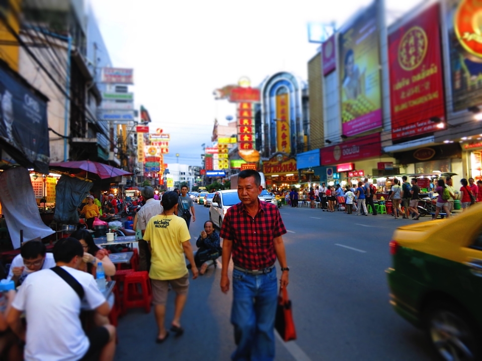 Foto van de wijk Chinatown in de Thaise hoofdstad Bangkok.